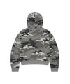 Mahagrid Camo Applique Crop Zip Up Hoodie
