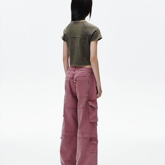 Mahagrid Washed Curved Tee