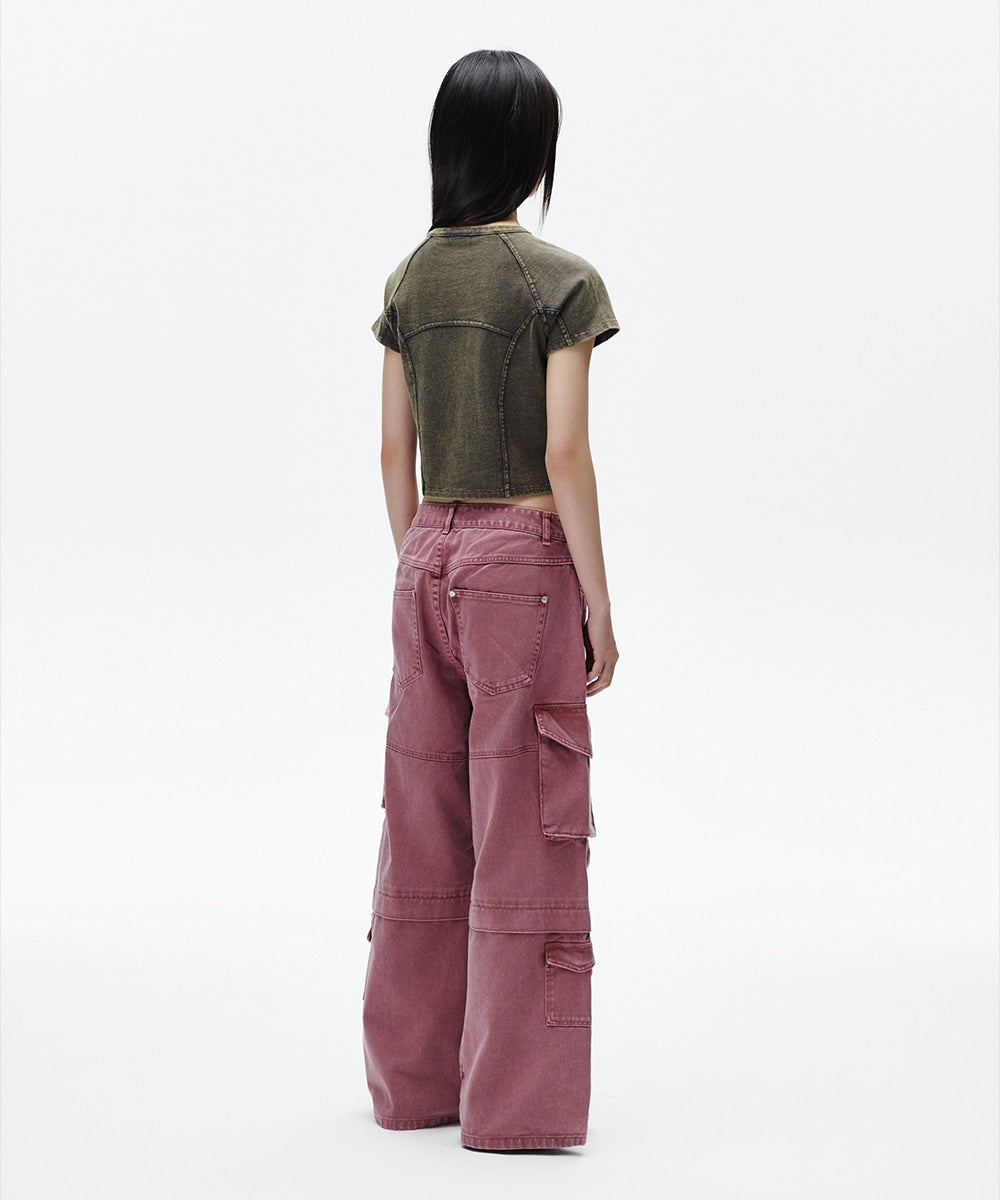 Mahagrid Washed Curved Tee