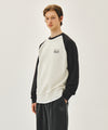 Marithé François Girbaud SMALL CLASSIC LOGO COLOR BLOCK SWEATSHIRT charcoal