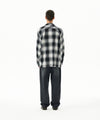 Mahagrid Cut Off Flannel Check Shirt
