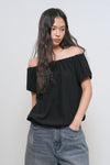 General Idea WOMAN Cap Sleeve Shirring T-Shirt