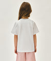 Marithé François Girbaud Kids Neck Point Lettering Tee