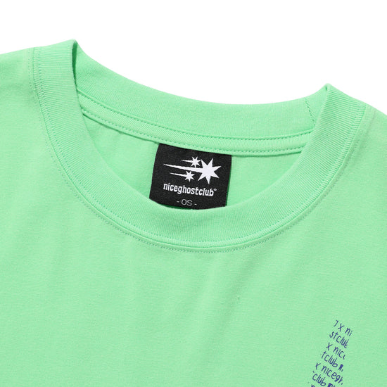 Nice Ghost Club X Jimmizo Music Note Tee in Yellow Green
