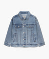 Marithé François Girbaud Kids Over Fit Denim Trucker Jacket Blue