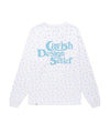 Cavish Flower Seller Logo Long Sleeve Tee White