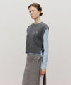 Marithé François Girbaud W Side Ribbon Knit Vest