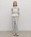 Marithé François Girbaud Classic Logo Stripe Rugby Sweatshirt Blue