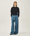 Marithé François Girbaud W BASIC CROP SWEATSHIRT