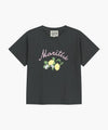 Marithé François Girbaud W LEMON GRAPHIC SLIM CROP TEE