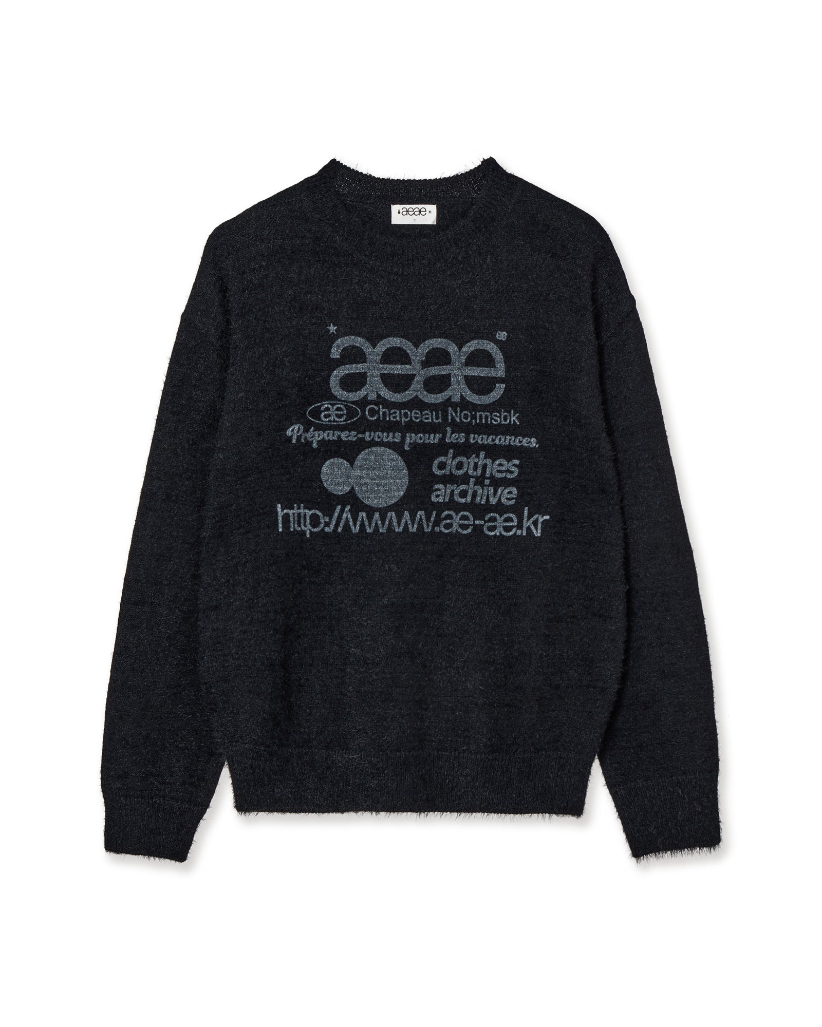AEAE Web Logo Hairy Knit