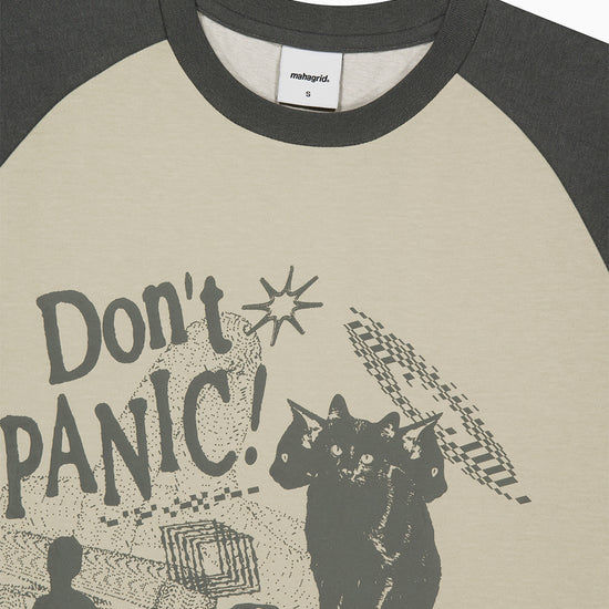 Mahagrid Don't Panic Pigment Raglan Tee