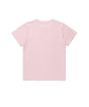 Cavish Women's Twin Heart Applique Short Sleeve T-Shirt [Pink]