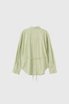 General Idea WOMAN Belted Pintuck Shirt