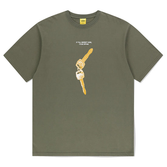 Mahagrid Smiley Key Tee in Khaki