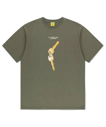 Mahagrid Smiley Key Tee in Khaki