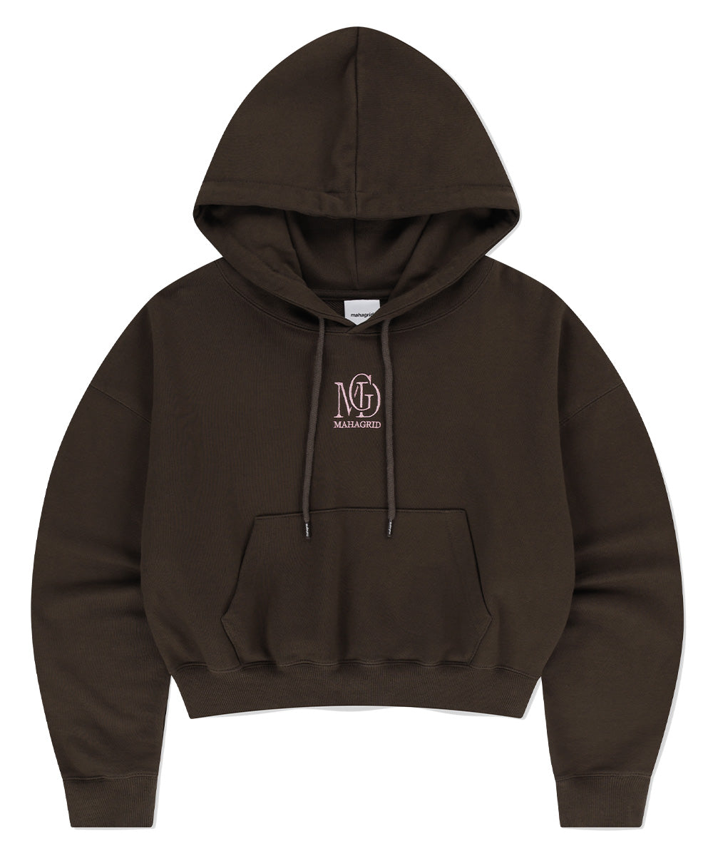 Mahagrid MGD SERIF LOGO CROP HOODIE