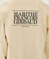 Marithé François Girbaud BACK CLASSIC LOGO LONG SLEEVE TEE butter