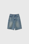 General Idea WOMAN Wide Bermuda Denim Pants