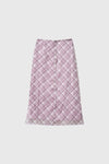 General Idea WOMAN Check Sheer Long Skirt