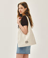Marithé François Girbaud CLASSIC LOGO ONE SHOULDER BUCKET BAG natural