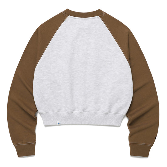 Cavish Women's Raglan Brothers Sweatshirt in Brown