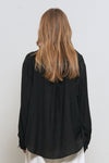 General Idea WOMAN Summer Loose Fit Wrinkle Hooded Shirt