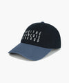 Marithé François Girbaud TYPO LOGO COLOR BLOCK COVERED CAP vintage blue