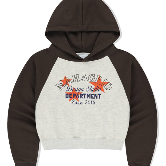 Mahagrid Department Star Crop Hoodie