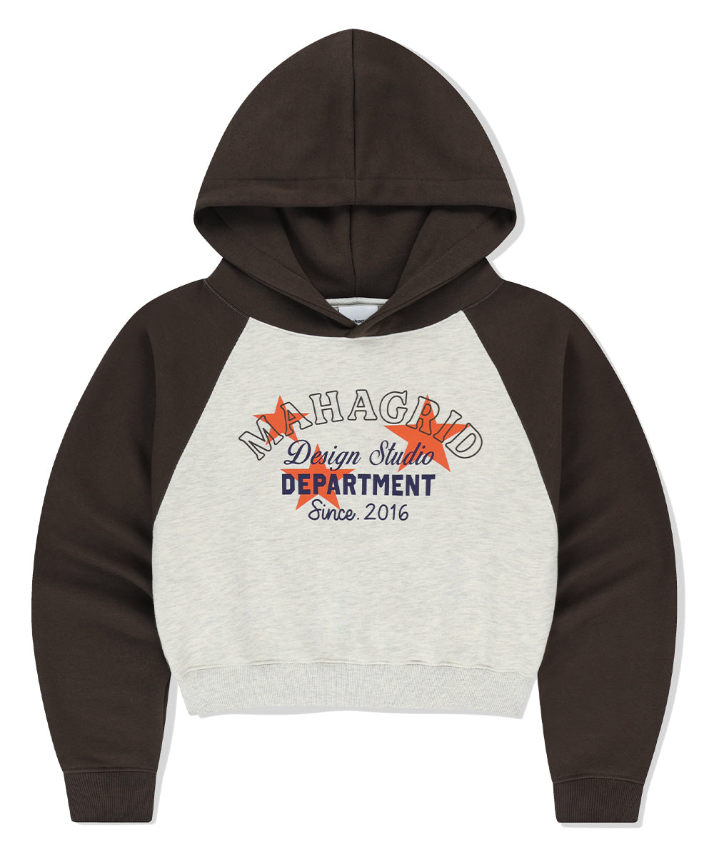 Mahagrid Department Star Crop Hoodie