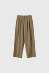 General Idea WOMAN Double Pleat Semi-Wide Slacks