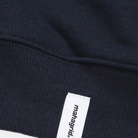 Mahagrid Basic Color Block Hoodie Navy