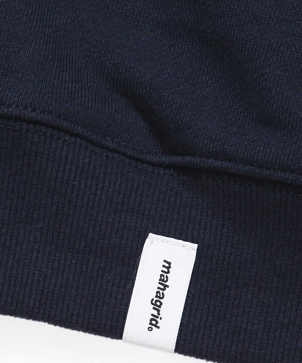 Mahagrid Basic Color Block Hoodie Navy