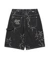 Cavish PRINTED CARPENTER DENIM SHORTS