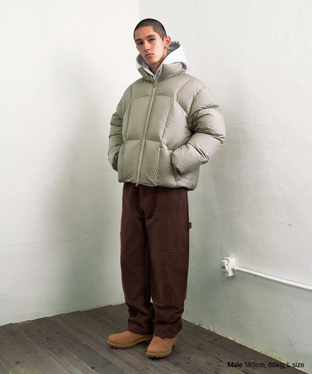 Mahagrid Curved Duckdown Parka [Khaki]