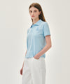 Marithé François Girbaud W EMBLEM PK COLLAR TEE