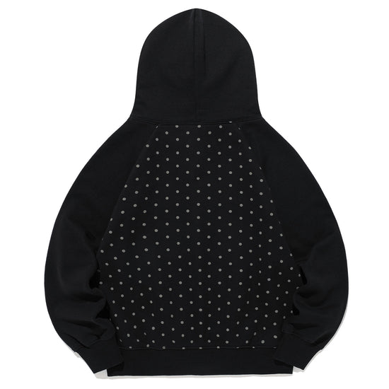 Nice Ghost Club Dot 3Star Raglan Crop Hoodie Zip Up