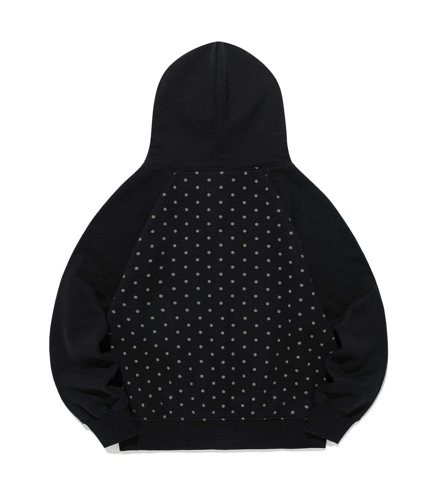 Nice Ghost Club Dot 3Star Raglan Crop Hoodie Zip Up