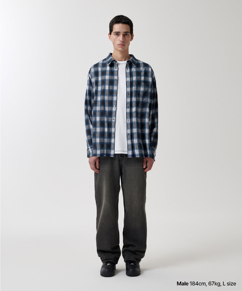 Mahagrid Raw Cut Ombre Shirt
