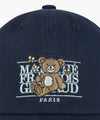 Marithé François Girbaud Kids Flower Bear Classic Logo Ball Cap Navy