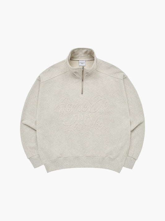 ADLV Big Script Logo Embossing Pullover Sweatshirt