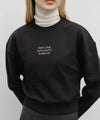 Marithé François Girbaud W Marithé Love Graphic Crop Sweatshirt Black