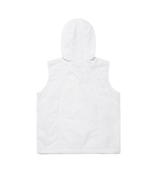 Cavish Women's Hooded Vest Windbreaker in White