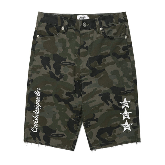 Cavish W WOODLAND BIKER SHORTS [CAMO]