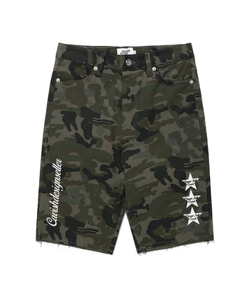 Cavish W WOODLAND BIKER SHORTS [CAMO]