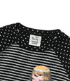 Nice Ghost Club Gakiya Isamu Stripe 3/4 Sleeve Tee [Black]