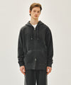 Marithé François Girbaud CLASSIC LOGO DYEING HOODIE ZIPUP
