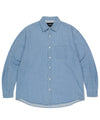 Mahagrid Stitched Denim Shirt