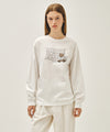 Marithé François Girbaud DOODLE CLASSIC LOGO LONG SLEEVE TEE HEATHER GRAY