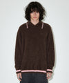 Mahagrid Hairy Collar Knit